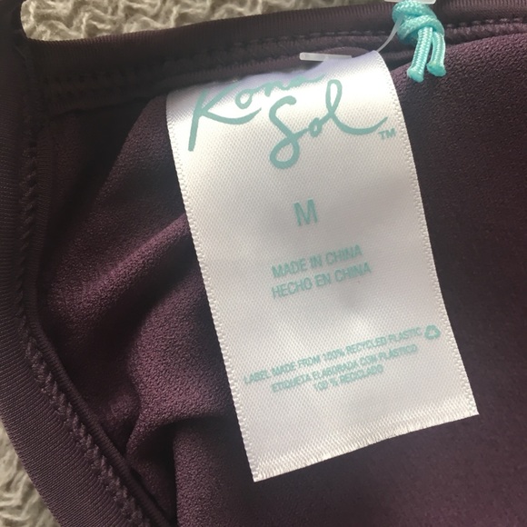 Kona Sol Purple Bikini Top - Picture 3 of 4